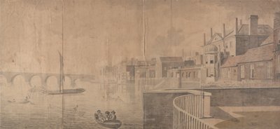 La Tamise avec Montagu House et Westminster Bridge - Samuel Scott